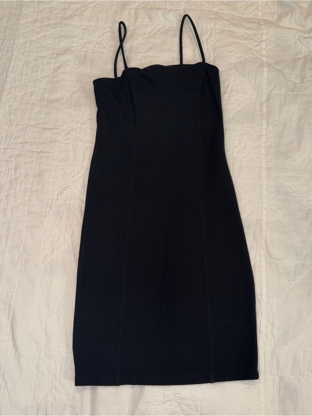 Forever 21 Black Spaghetti-Strap Mini Dress